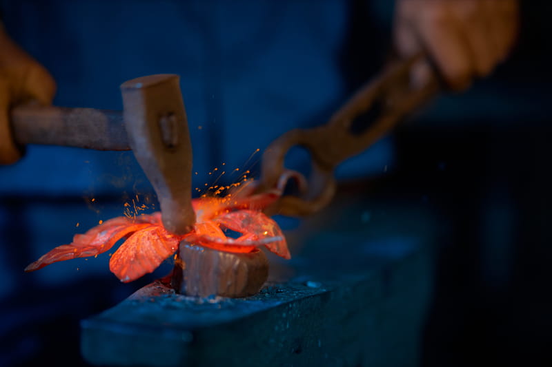 Fundición del bronce como metal